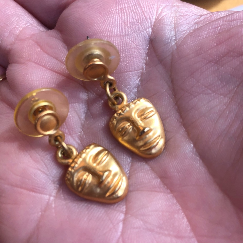 Vintage gold plated earrings